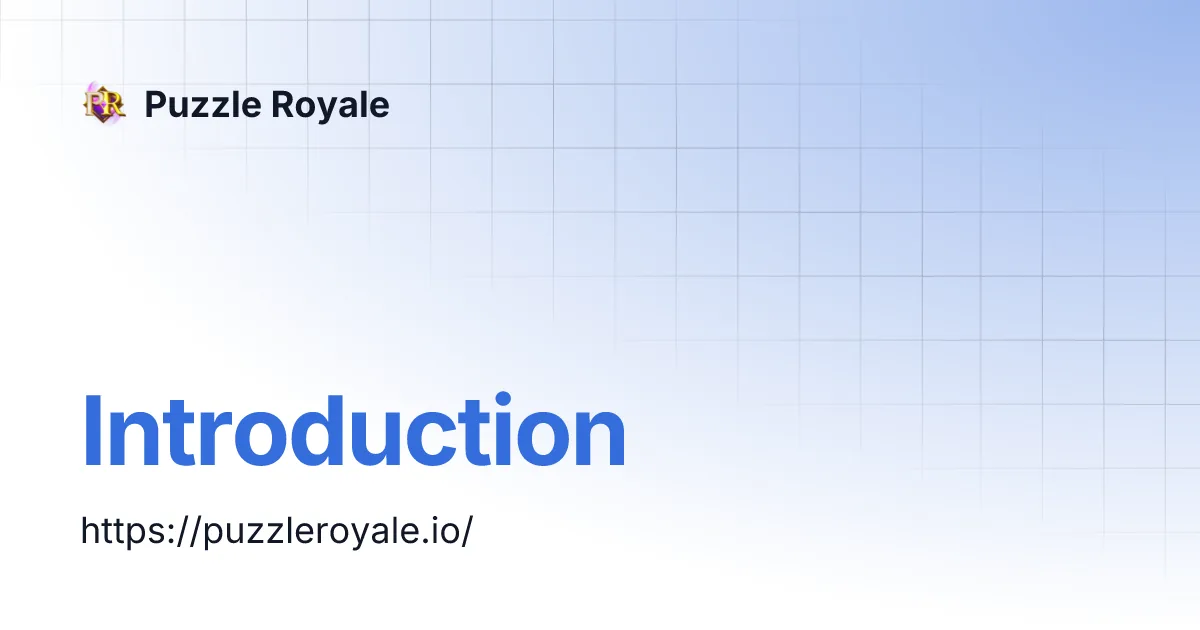 Puzzle Royale — документация продукта